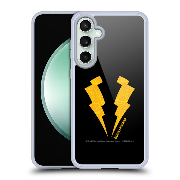 Black Lightning Key Art Logo Soft Gel Case for Samsung Galaxy S23 FE 5G