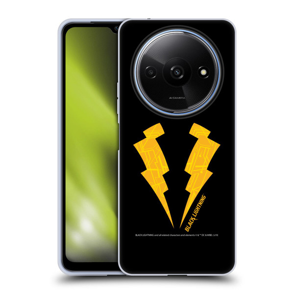 Black Lightning Key Art Logo Soft Gel Case for Xiaomi Redmi A3