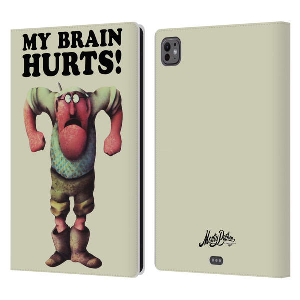 Monty Python Key Art My Brain Hurts Leather Book Wallet Case Cover For Apple iPad Pro 11 M4 2024