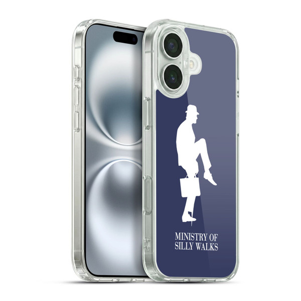 Monty Python Key Art Ministry Of Silly Walks Soft Gel Case for Apple iPhone 16 Plus & MagSafe