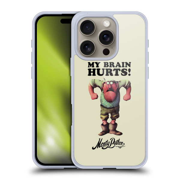 Monty Python Key Art My Brain Hurts Soft Gel Case for Apple iPhone 16 Pro