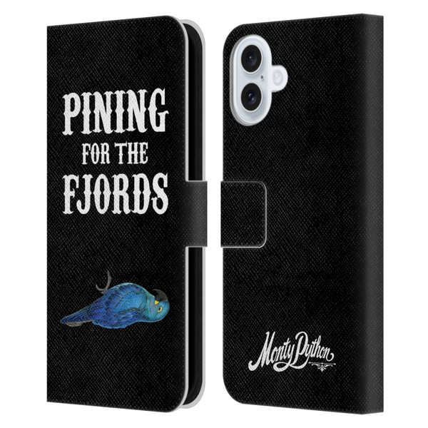 Monty Python Key Art Pining For The Fjords Leather Book Wallet Case Cover For Apple iPhone 16 Plus