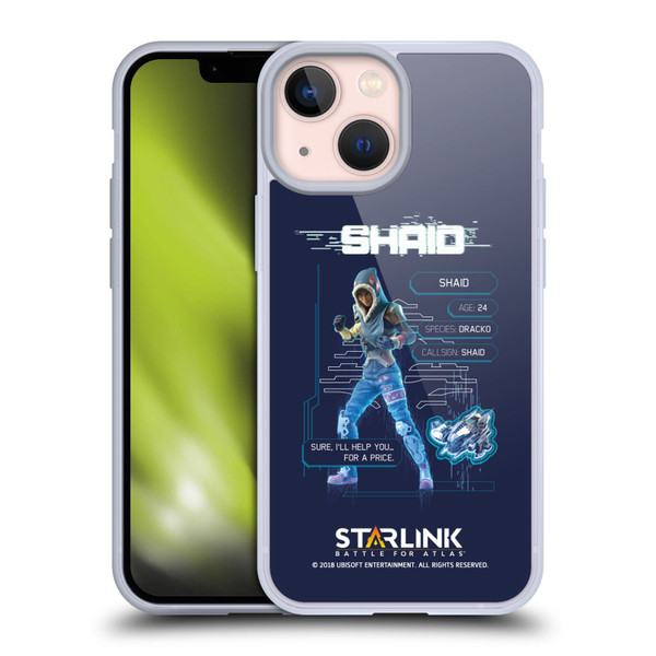 Starlink Battle for Atlas Character Art Shaid 2 Soft Gel Case for Apple iPhone 13 Mini