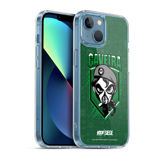 Tom Clancy's Rainbow Six Siege Chibi Operators Caveira Soft Gel Case for Apple iPhone 13 Mini & MagSafe