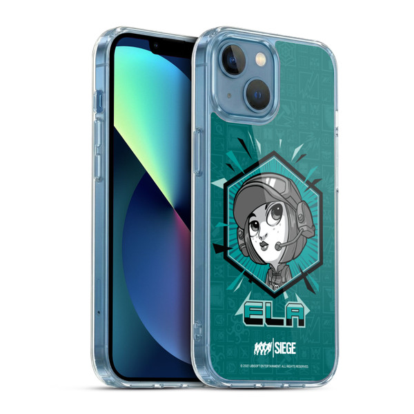 Tom Clancy's Rainbow Six Siege Chibi Operators Ela Soft Gel Case for Apple iPhone 13 Mini & MagSafe