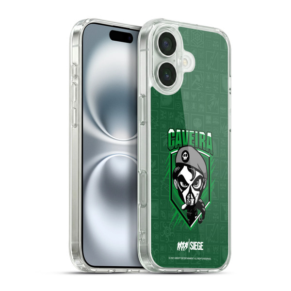 Tom Clancy's Rainbow Six Siege Chibi Operators Caveira Soft Gel Case for Apple iPhone 16 Plus & MagSafe
