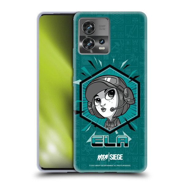 Tom Clancy's Rainbow Six Siege Chibi Operators Ela Soft Gel Case for Motorola Moto Edge 30 Fusion