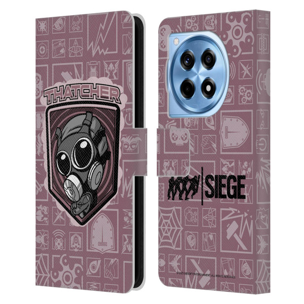 Tom Clancy's Rainbow Six Siege Chibi Operators Thatcher Leather Book Wallet Case Cover For OnePlus 12R