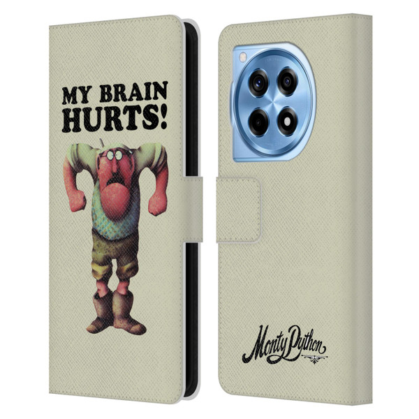 Monty Python Key Art My Brain Hurts Leather Book Wallet Case Cover For OnePlus 12R