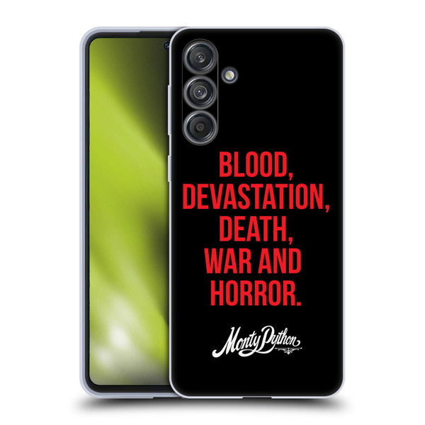Monty Python Key Art Blood Devastation Death War And Horror Soft Gel Case for Samsung Galaxy M55 5G