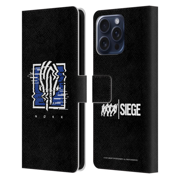 Tom Clancy's Rainbow Six Siege Icons Nokk Leather Book Wallet Case Cover For Apple iPhone 16 Pro Max