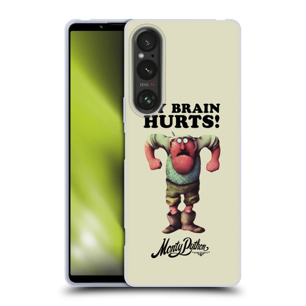 Monty Python Key Art My Brain Hurts Soft Gel Case for Sony Xperia 1 V 5G