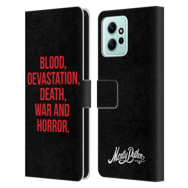 Monty Python Key Art Blood Devastation Death War And Horror Leather Book Wallet Case Cover For Xiaomi Redmi 12