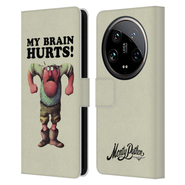 Monty Python Key Art My Brain Hurts Leather Book Wallet Case Cover For Xiaomi 14 Ultra