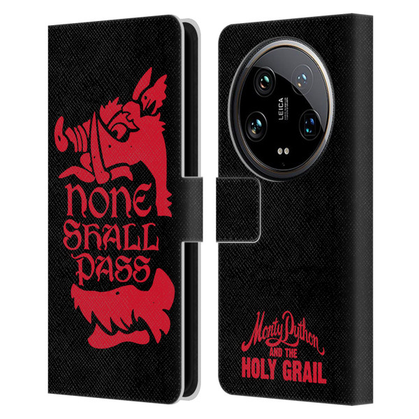 Monty Python Key Art None Shall Pass Leather Book Wallet Case Cover For Xiaomi 14 Ultra