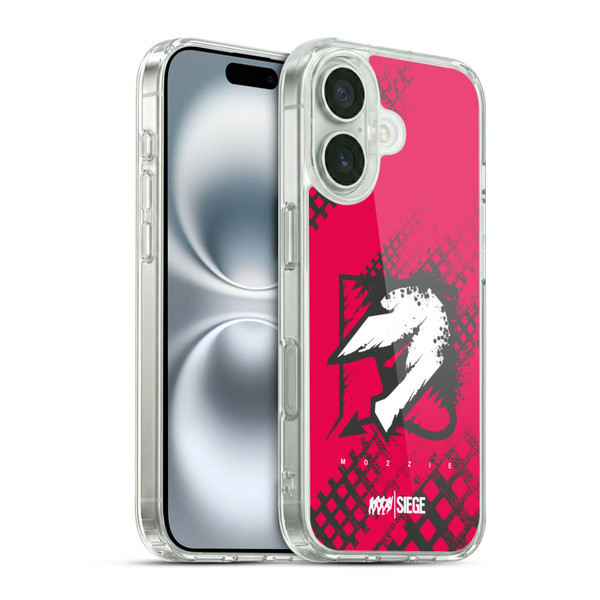 Tom Clancy's Rainbow Six Siege Icons Mozzie Soft Gel Case for Apple iPhone 16 & MagSafe