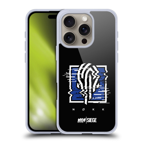 Tom Clancy's Rainbow Six Siege Icons Nokk Soft Gel Case for Apple iPhone 16 Pro