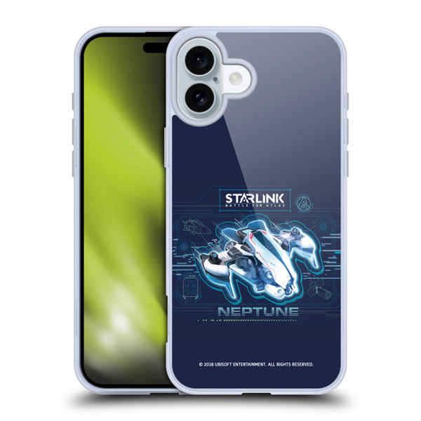 Starlink Battle for Atlas Starships Neptune Soft Gel Case for Apple iPhone 16 Plus