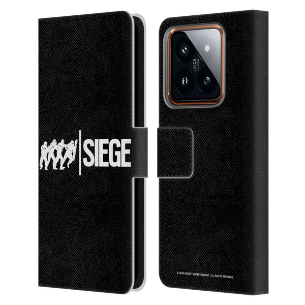 Tom Clancy's Rainbow Six Siege Logos Attack Leather Book Wallet Case Cover For Xiaomi 14
