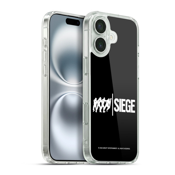 Tom Clancy's Rainbow Six Siege Logos Attack Soft Gel Case for Apple iPhone 16 Plus & MagSafe