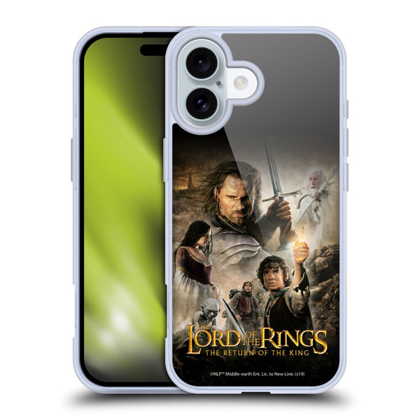 The Lord Of The Rings The Return Of The King Posters Main Characters Soft Gel Case for Apple iPhone 16
