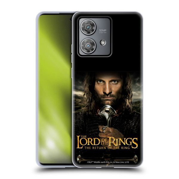 The Lord Of The Rings The Return Of The King Posters Aragorn Soft Gel Case for Motorola Edge 40 Neo 5G