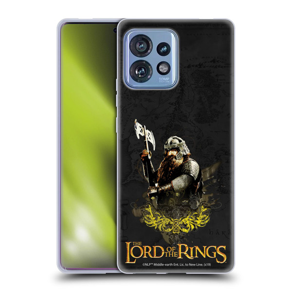 The Lord Of The Rings The Fellowship Of The Ring Character Art Gimli Soft Gel Case for Motorola Moto Edge 40 Pro