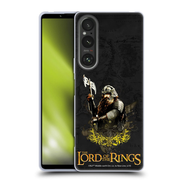 The Lord Of The Rings The Fellowship Of The Ring Character Art Gimli Soft Gel Case for Sony Xperia 1 V 5G