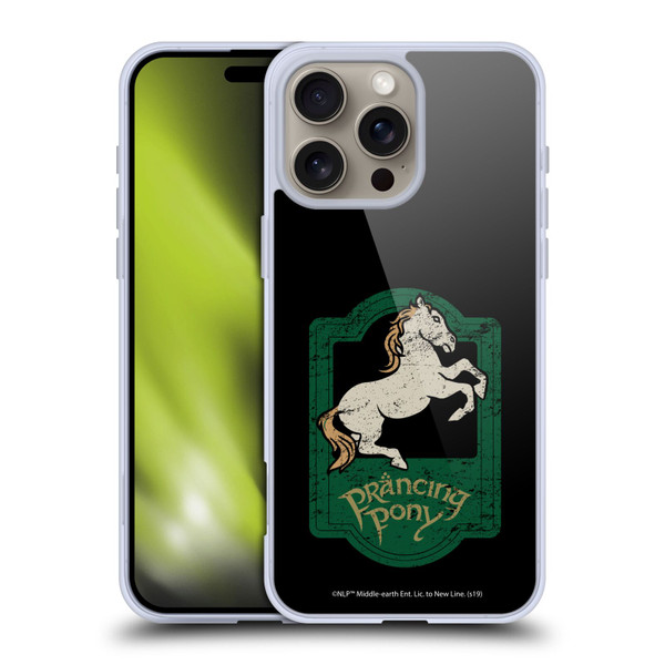 The Lord Of The Rings The Fellowship Of The Ring Graphics Prancing Pony Soft Gel Case for Apple iPhone 16 Pro Max