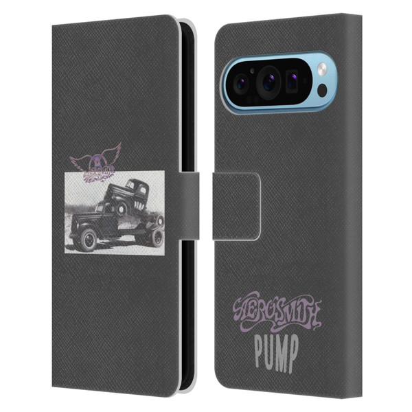 Aerosmith Black And White The Pump Leather Book Wallet Case Cover For Google Pixel 9 / Pixel 9 Pro