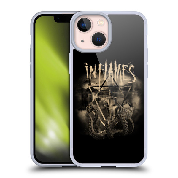 In Flames Metal Grunge Octoflames Soft Gel Case for Apple iPhone 13 Mini