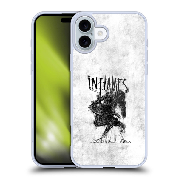 In Flames Metal Grunge Big Creature Soft Gel Case for Apple iPhone 16 Plus