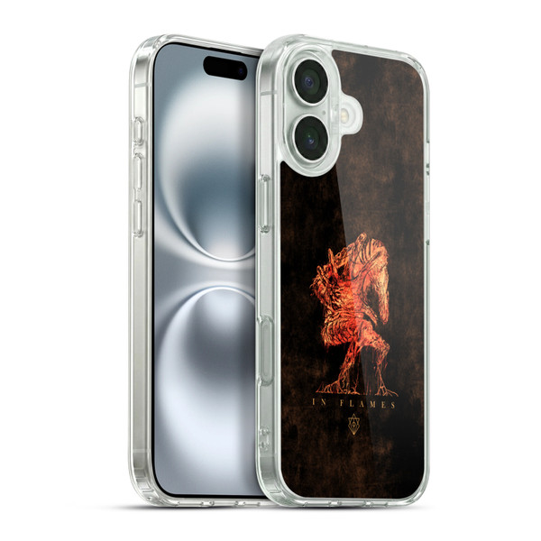 In Flames Metal Grunge Creature Soft Gel Case for Apple iPhone 16 Plus & MagSafe