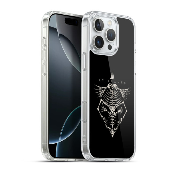 In Flames Metal Grunge Jesterhead Bones Soft Gel Case for Apple iPhone 16 Pro Max & MagSafe