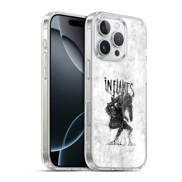 In Flames Metal Grunge Big Creature Soft Gel Case for Apple iPhone 16 Pro & MagSafe