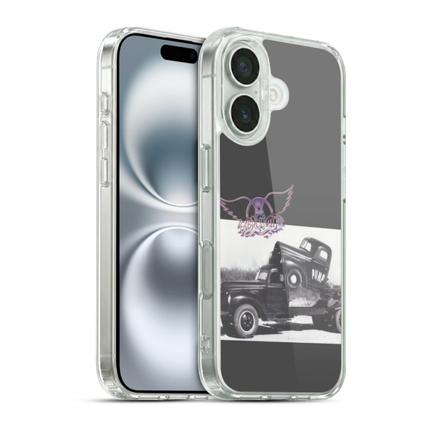 Aerosmith Black And White The Pump Soft Gel Case for Apple iPhone 16 & MagSafe