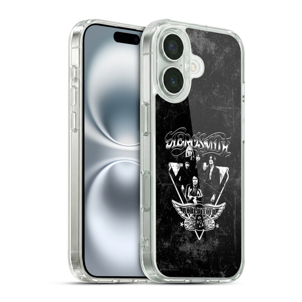 Aerosmith Black And White World Tour Soft Gel Case for Apple iPhone 16 & MagSafe