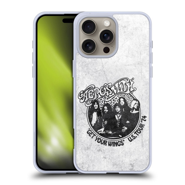 Aerosmith Black And White Get Your Wings US Tour Soft Gel Case for Apple iPhone 16 Pro Max