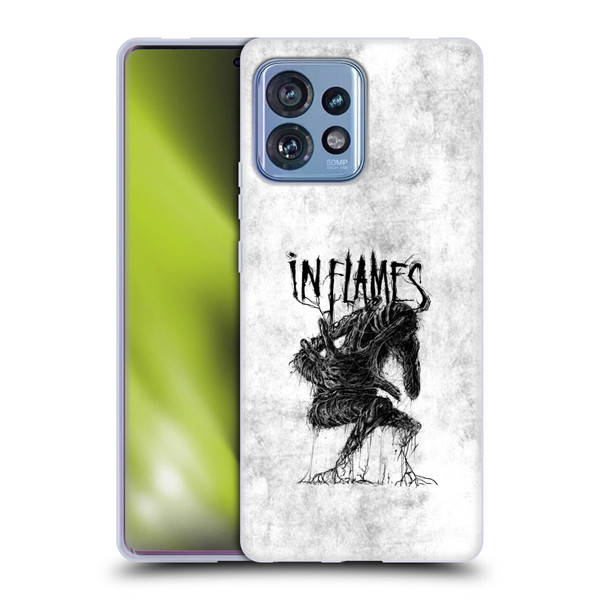 In Flames Metal Grunge Big Creature Soft Gel Case for Motorola Moto Edge 40 Pro