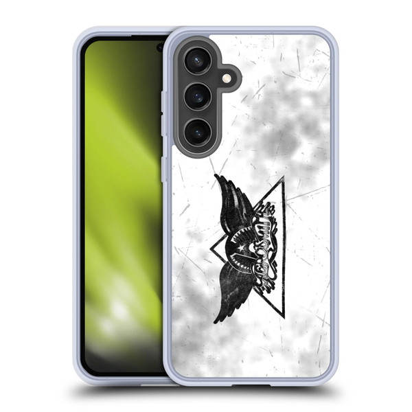 Aerosmith Black And White Triangle Winged Logo Soft Gel Case for Samsung Galaxy S24 FE