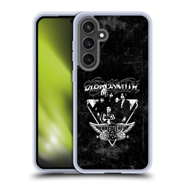 Aerosmith Black And White World Tour Soft Gel Case for Samsung Galaxy S24 FE