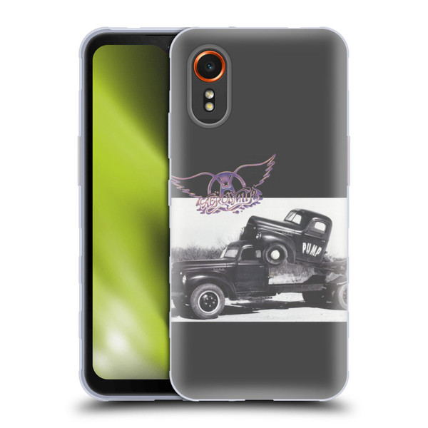 Aerosmith Black And White The Pump Soft Gel Case for Samsung Galaxy Xcover7 5G
