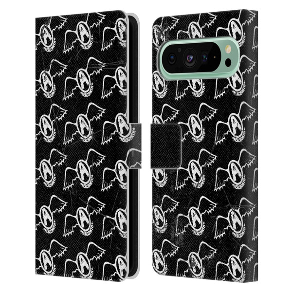 Aerosmith Classics Logo Pattern Leather Book Wallet Case Cover For Google Pixel 9 Pro XL