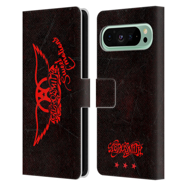 Aerosmith Classics Red Winged Sweet Emotions Leather Book Wallet Case Cover For Google Pixel 9 Pro XL