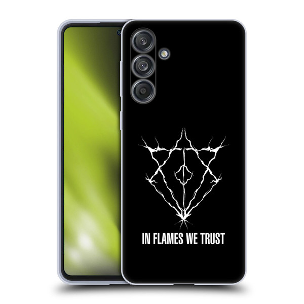 In Flames Metal Grunge Jesterhead Logo Soft Gel Case for Samsung Galaxy M55 5G