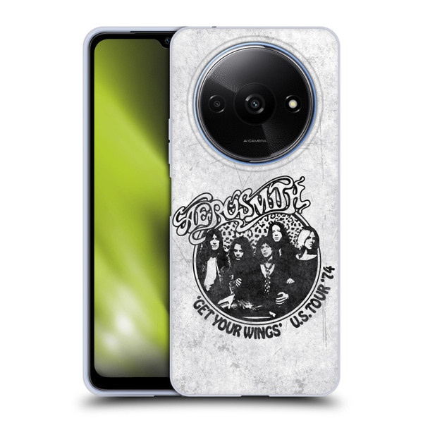 Aerosmith Black And White Get Your Wings US Tour Soft Gel Case for Xiaomi Redmi A3