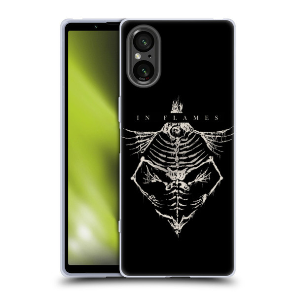 In Flames Metal Grunge Jesterhead Bones Soft Gel Case for Sony Xperia 5 V 5G