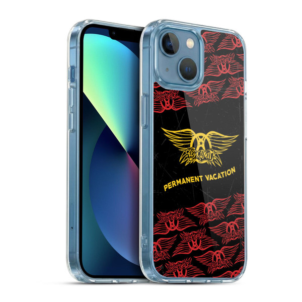 Aerosmith Classics Permanent Vacation Soft Gel Case for Apple iPhone 13 Mini & MagSafe