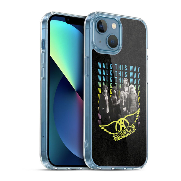 Aerosmith Classics Walk This Way Soft Gel Case for Apple iPhone 13 Mini & MagSafe