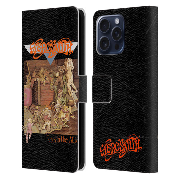 Aerosmith Classics Toys In The Attic Leather Book Wallet Case Cover For Apple iPhone 16 Pro Max
